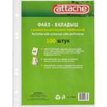 Файл-вкладыш Attache А5 прозрачный (100 шт.)